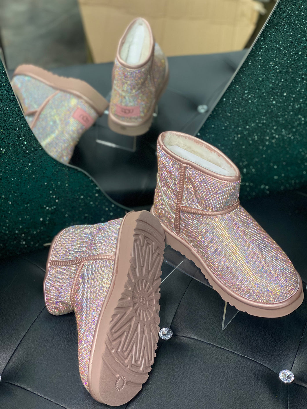 Glitter glam ugg boots