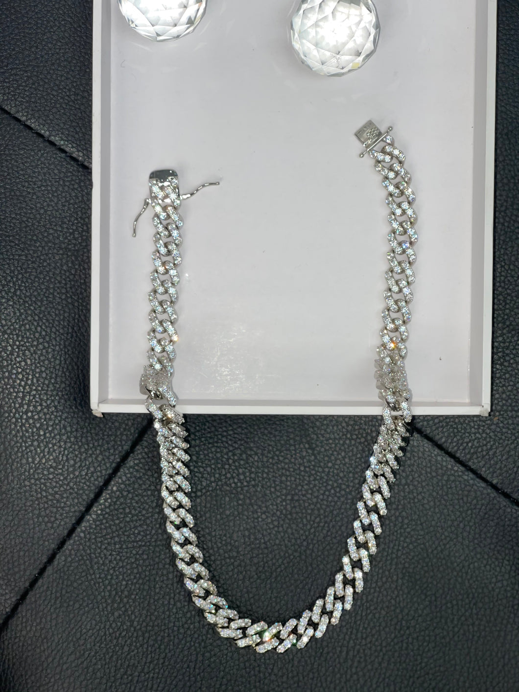 Silver bling necklace